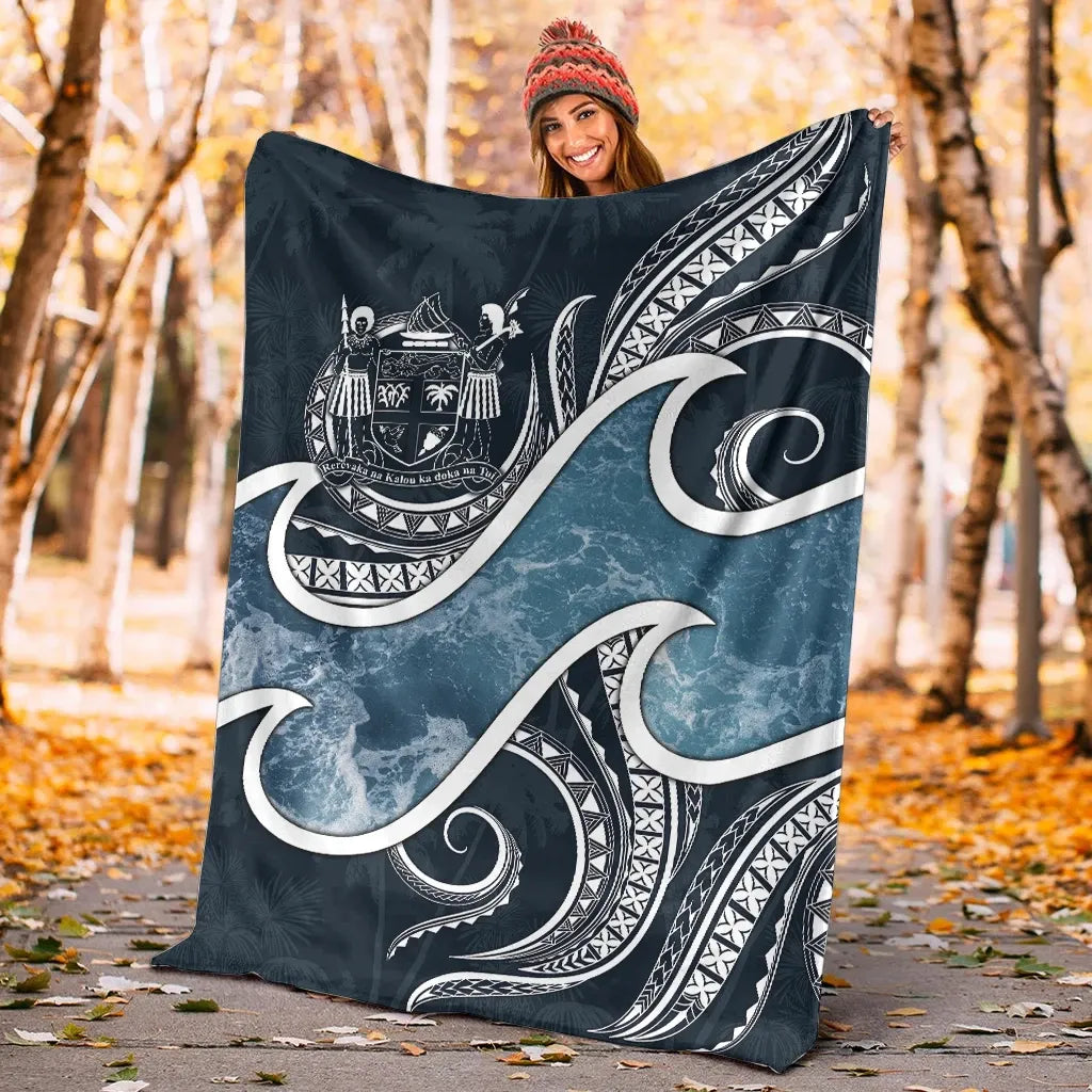 Fiji Polynesian Premium Blanket - Ocean Style