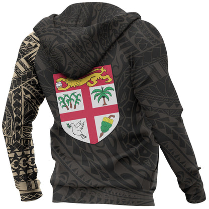 FIji Hoodie - Fiji Polynesian Tattoo Style