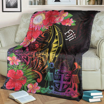 Fiji Premium Blanket - Tropical Hippie Style