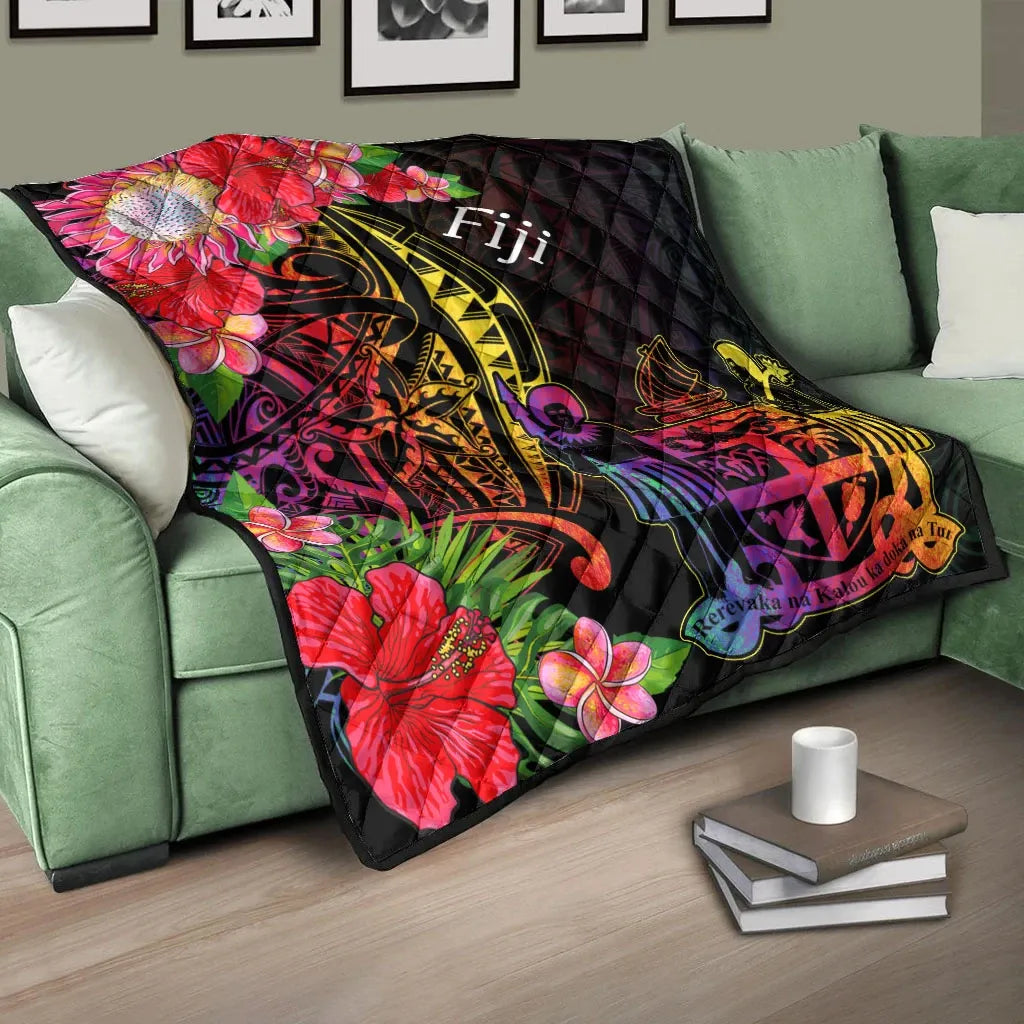 Fiji Premium Quilt - Tropical Hippie Style