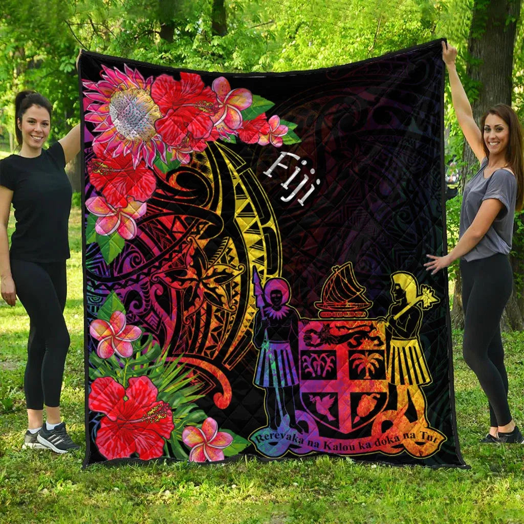 Fiji Premium Quilt - Tropical Hippie Style