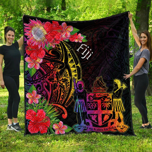 Fiji Premium Quilt - Tropical Hippie Style