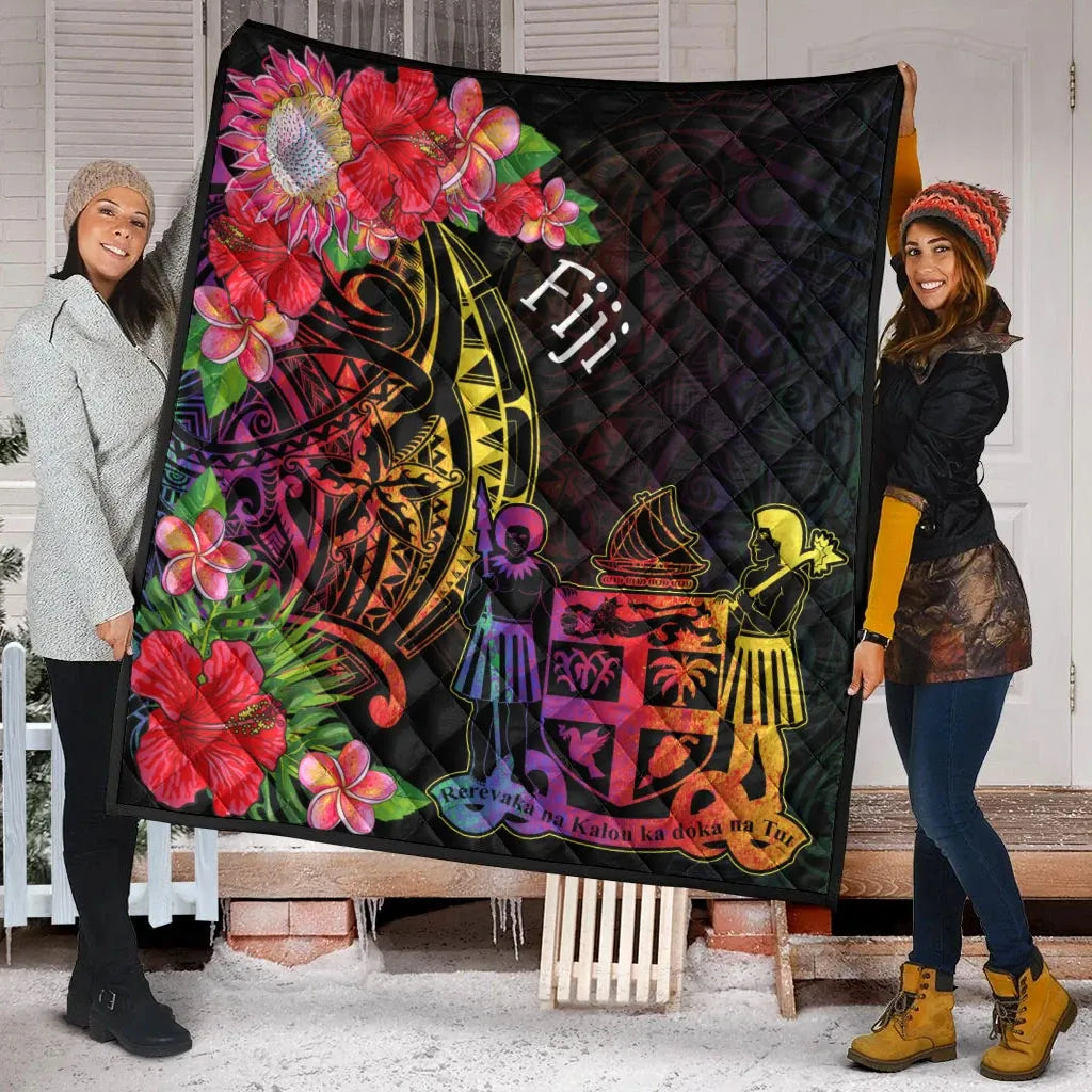 Fiji Premium Quilt - Tropical Hippie Style