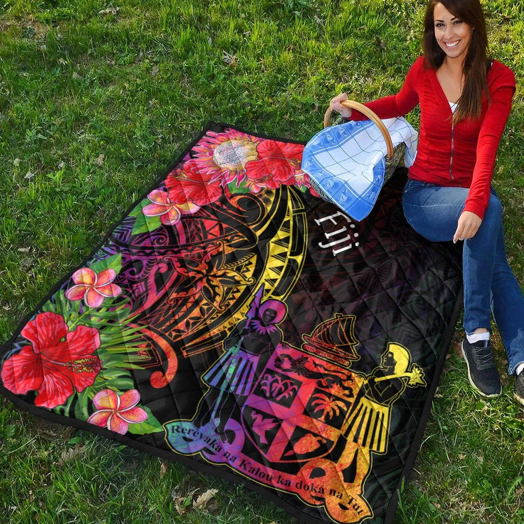 Fiji Premium Quilt - Tropical Hippie Style