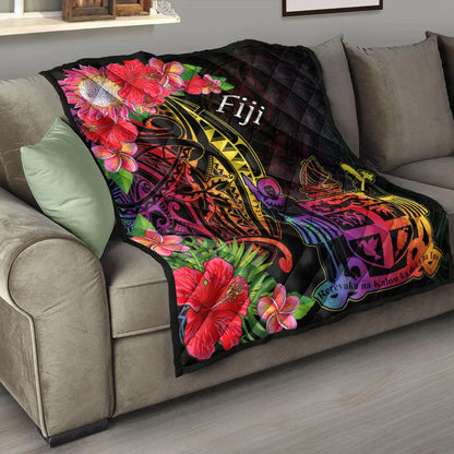 Fiji Premium Quilt - Tropical Hippie Style