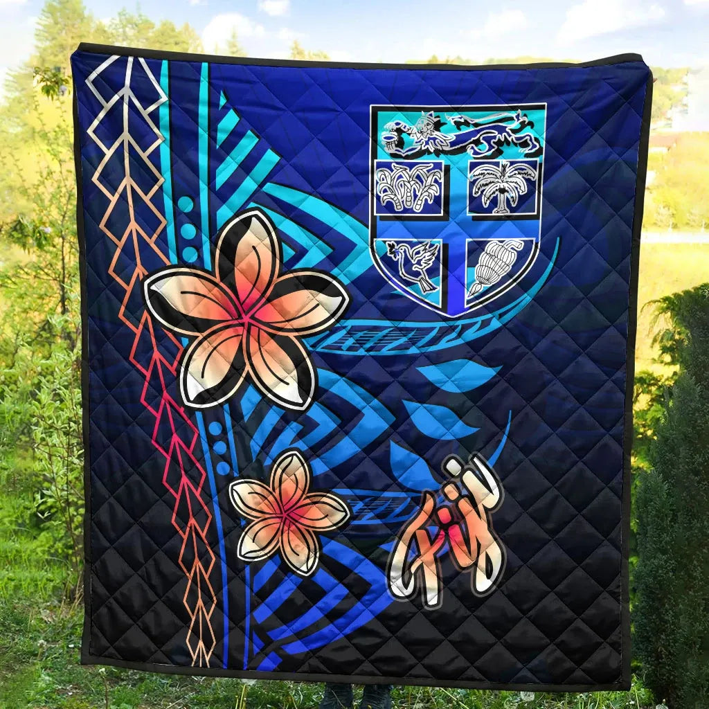 Fiji Premium Quilt - Vintage Tribal Mountain