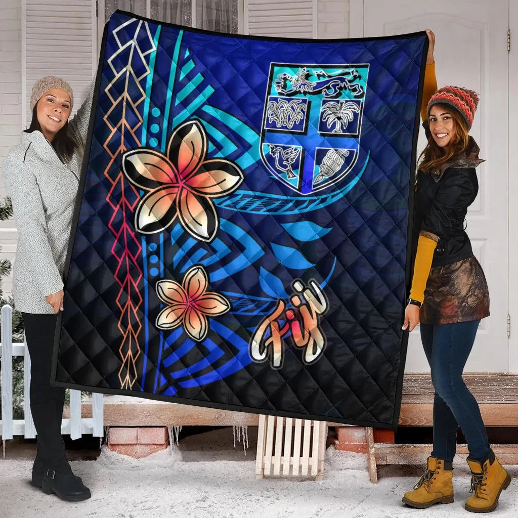 Fiji Premium Quilt - Vintage Tribal Mountain