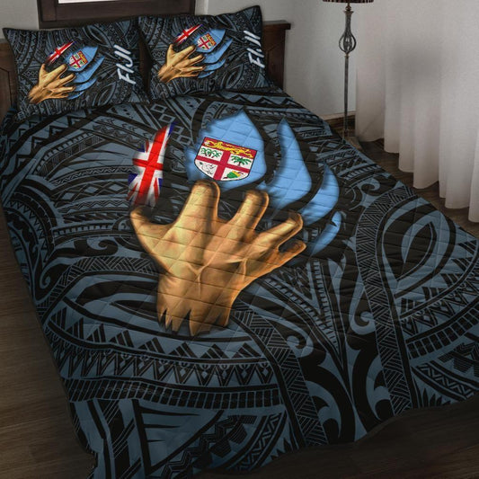 Fiji Quilt Bed Set - Fiji In Me (Blue)