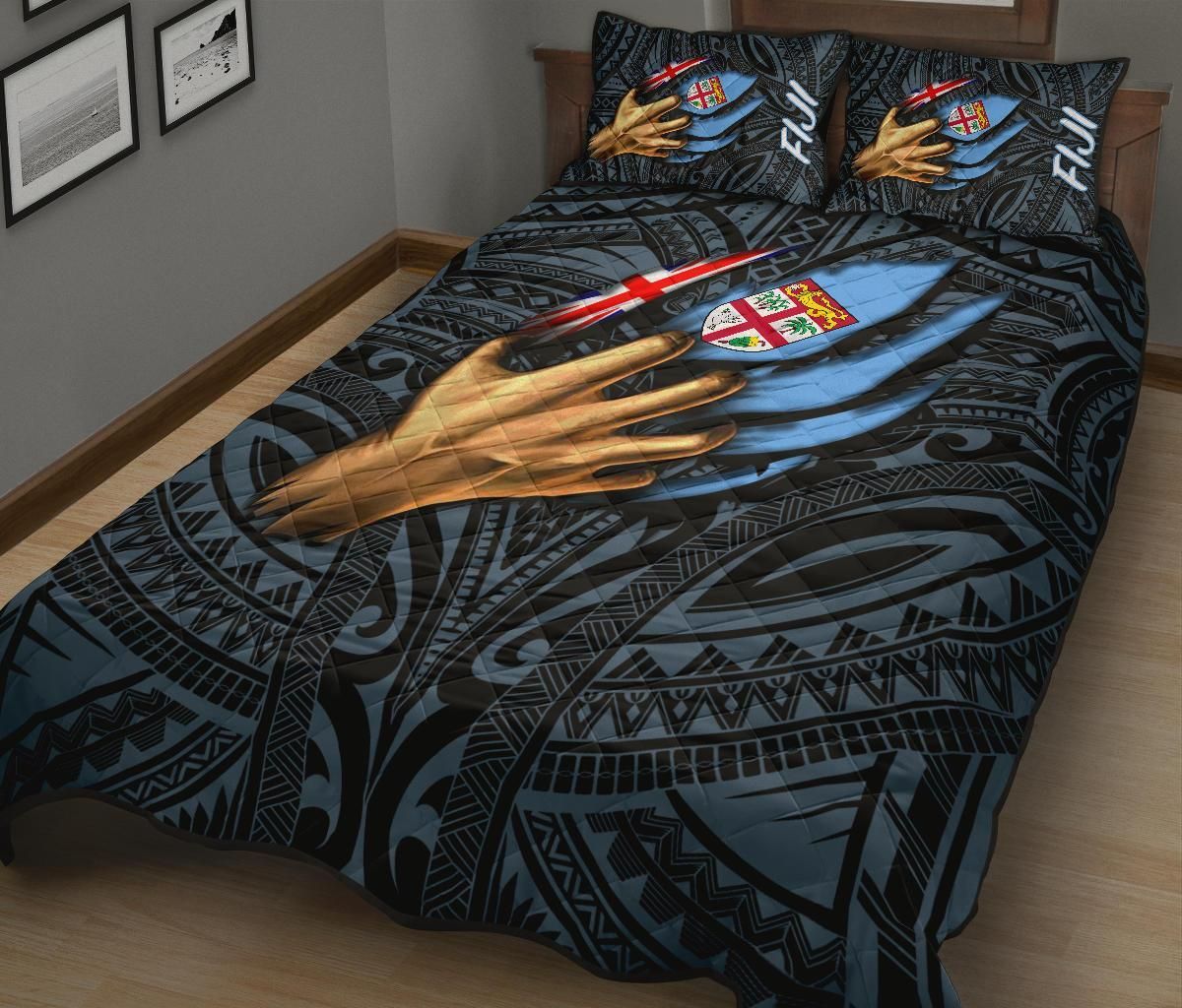 Fiji Quilt Bed Set - Fiji In Me (Blue)