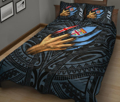Fiji Quilt Bed Set - Fiji In Me (Blue)