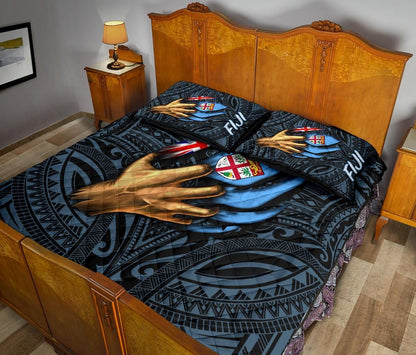 Fiji Quilt Bed Set - Fiji In Me (Blue)