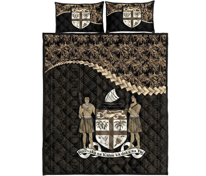 Fiji Polynesian Quilt Bed Set Golden Coconut