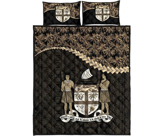 Fiji Polynesian Quilt Bed Set Golden Coconut