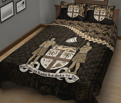 Fiji Polynesian Quilt Bed Set Golden Coconut