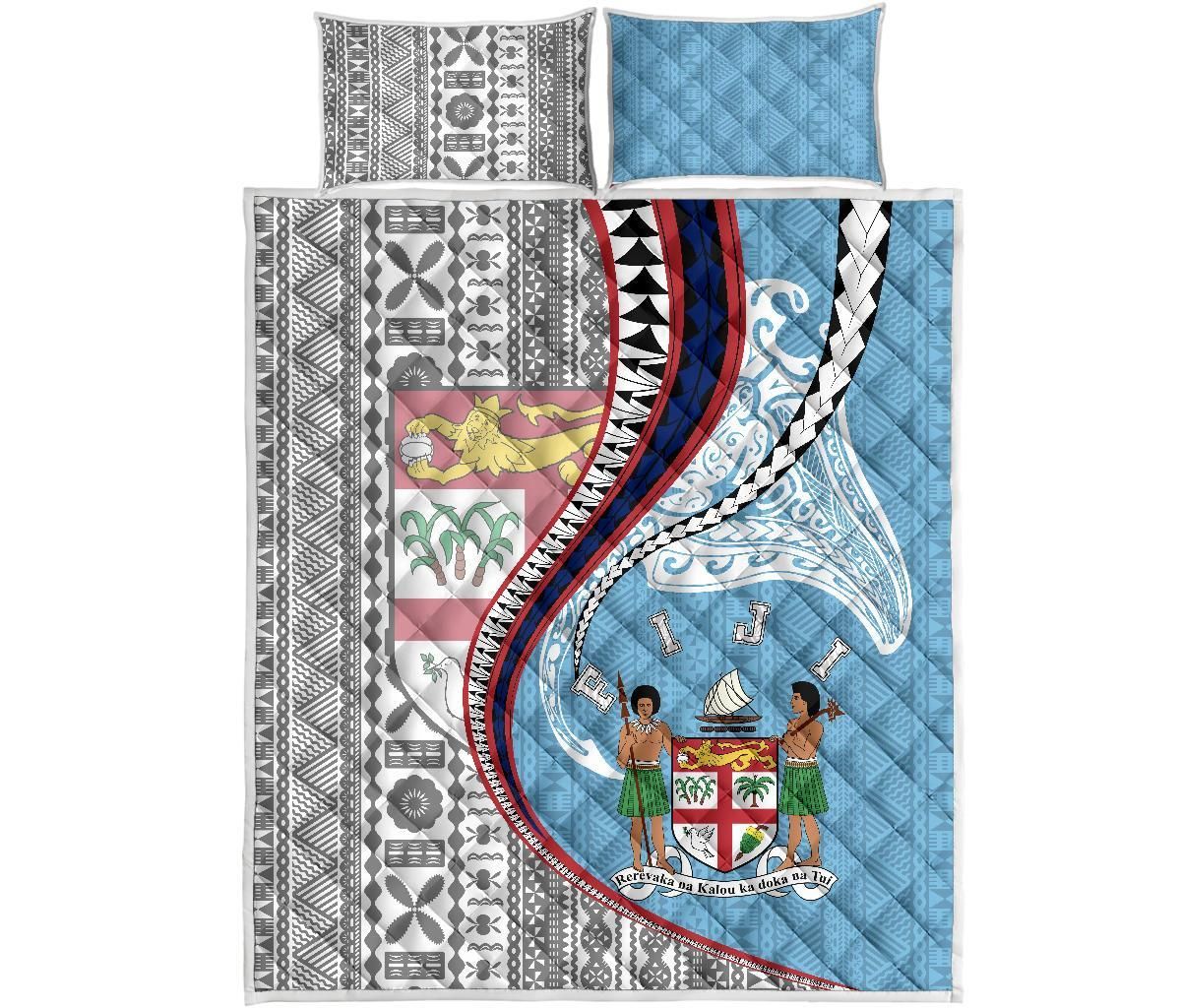Fiji Quilt Bed Set Kanaloa Tatau Gen FJ