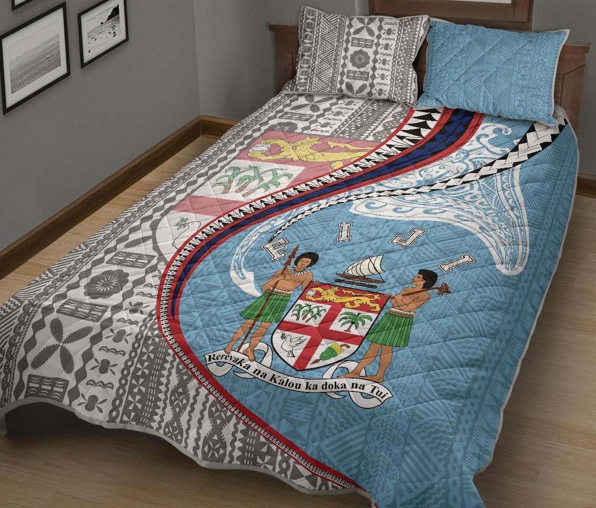 Fiji Quilt Bed Set Kanaloa Tatau Gen FJ