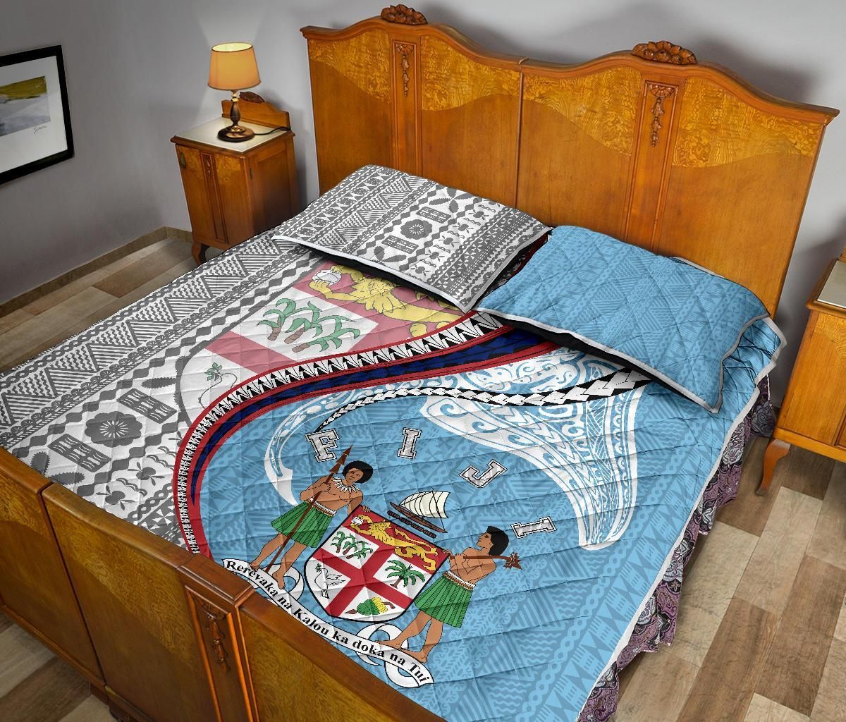 Fiji Quilt Bed Set Kanaloa Tatau Gen FJ