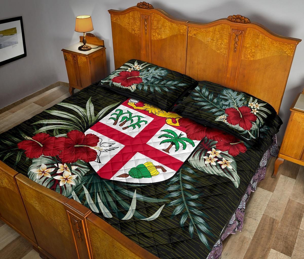Fiji Polynesian Quilt Bed Set - Special Hibiscus