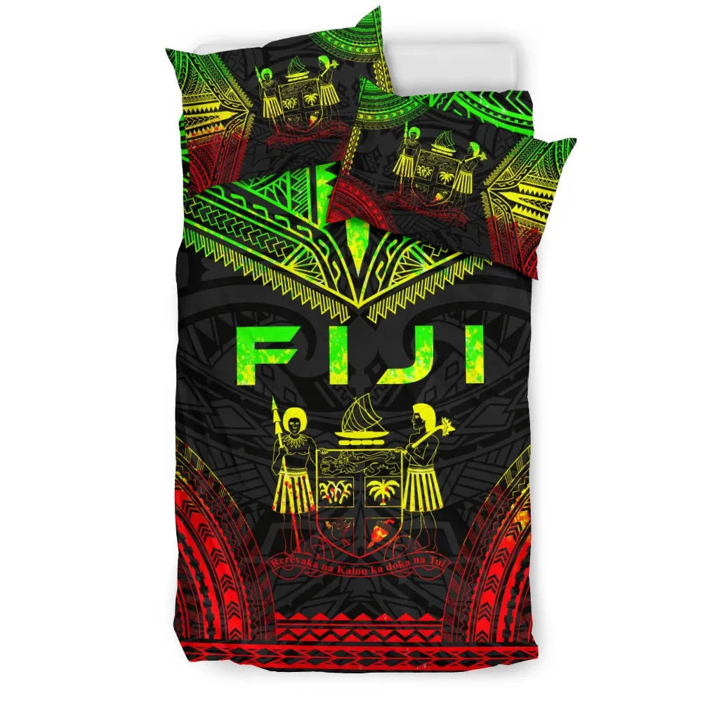 Fiji Polynesian Chief Duvet Cover Set - Reggae Version