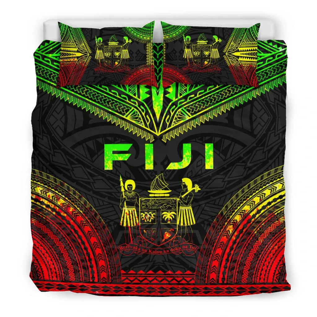 Fiji Polynesian Chief Duvet Cover Set - Reggae Version