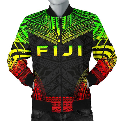 Fiji Polynesian Chief Bomber Jacket - Reggae Version