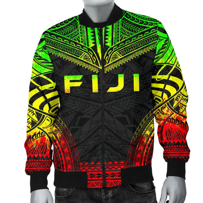 Fiji Polynesian Chief Bomber Jacket - Reggae Version