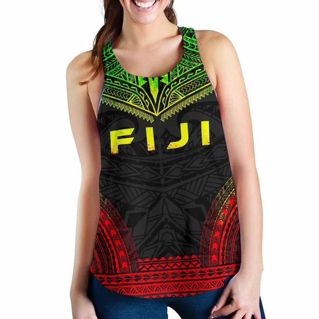 Fiji Women Racerback Tank - Polynesian Chief Reggae Version