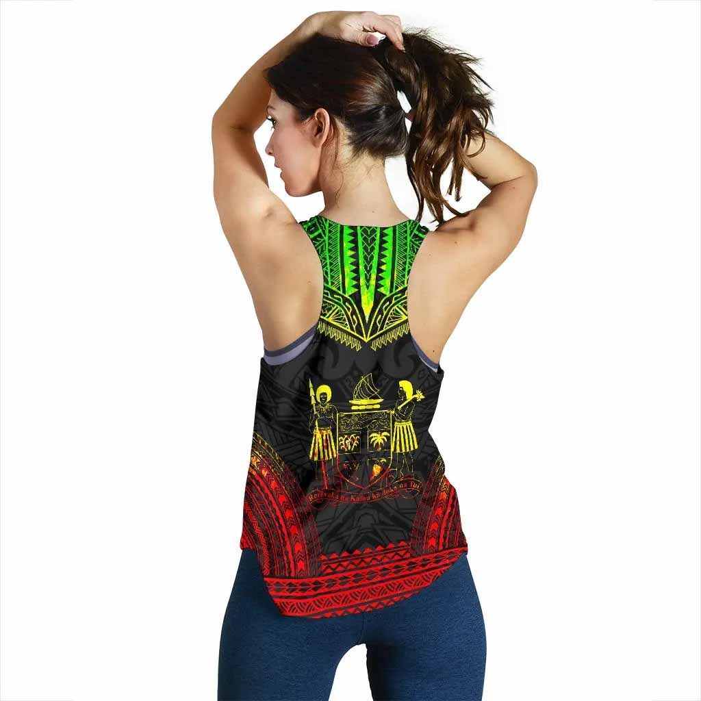 Fiji Women Racerback Tank - Polynesian Chief Reggae Version