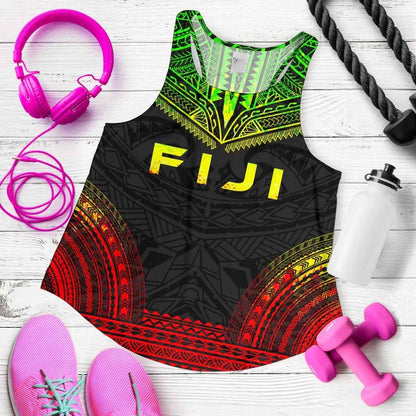 Fiji Women Racerback Tank - Polynesian Chief Reggae Version