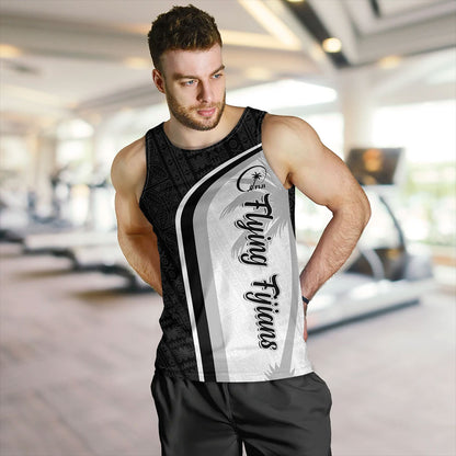 Fiji Tank Top Rugby Masi Flying Fijians Style