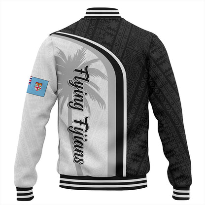 Fiji Baseball Jacket Rugby Masi Flying Fijians Style