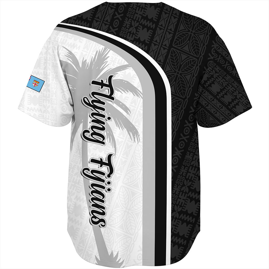 Fiji Baseball Shirt Rugby Masi Flying Fijians Style