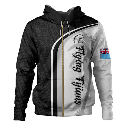 Fiji Hoodie Rugby Masi Flying Fijians Style