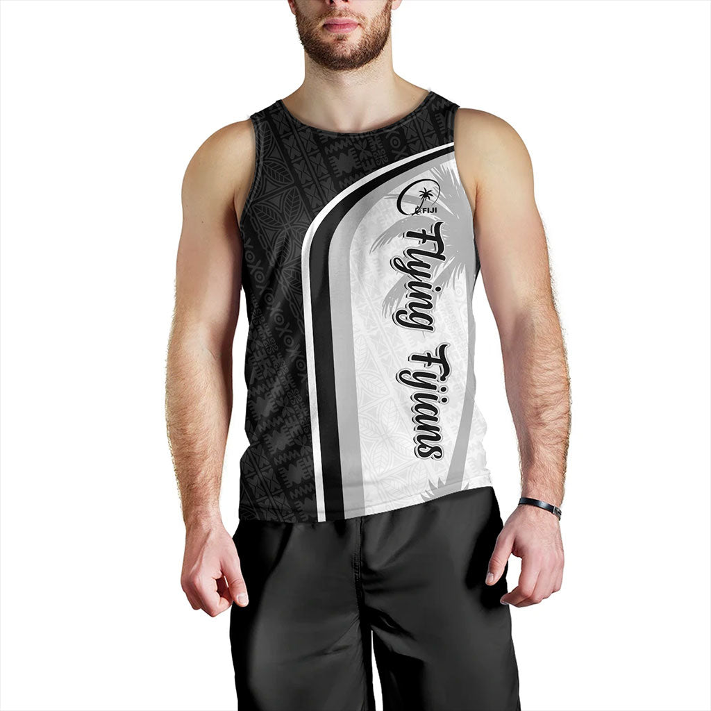 Fiji Tank Top Rugby Masi Flying Fijians Style