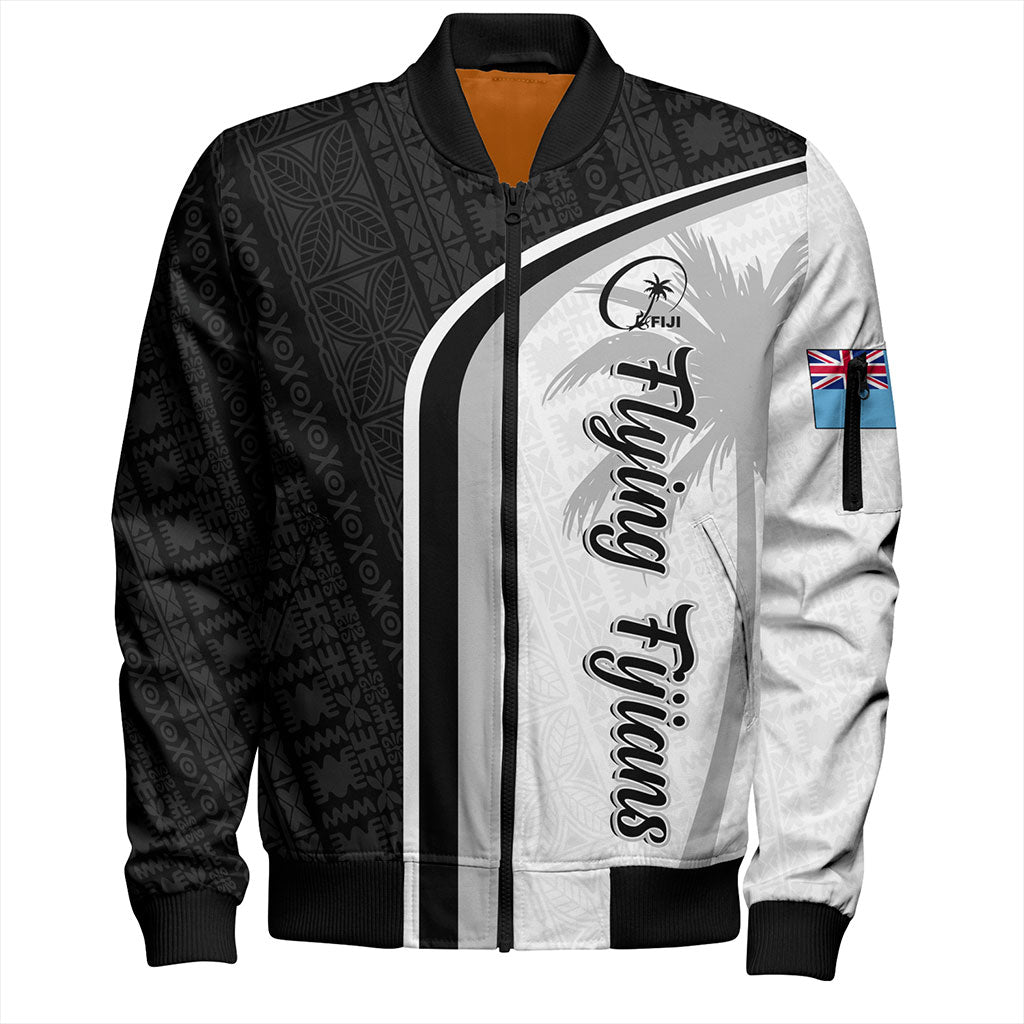 Fiji Bomber Jacket Rugby Masi Flying Fijians Style