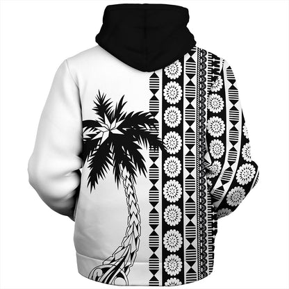 Fiji Sherpa Hoodie Rugby Pattern Tattoo Coconut