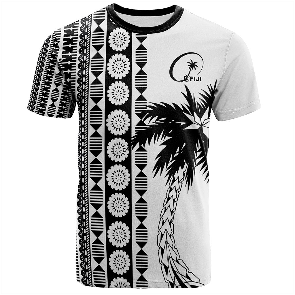 Fiji T-Shirt Rugby Pattern Tattoo Coconut