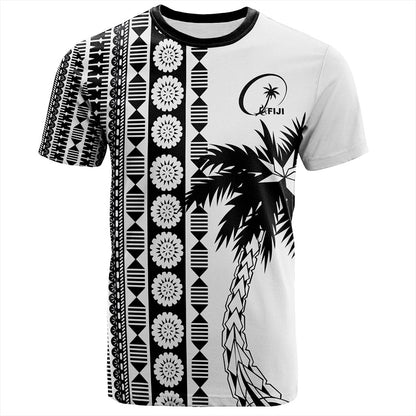 Fiji T-Shirt Rugby Pattern Tattoo Coconut