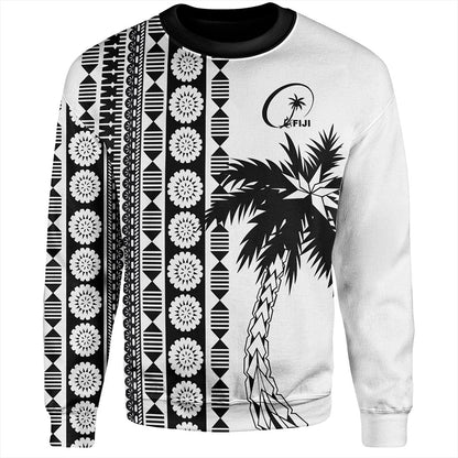 Fiji Sweatshirt Rugby Pattern Tattoo Coconut