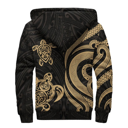 Fiji Sherpa Hoodie - Gold Tentacle Turtle