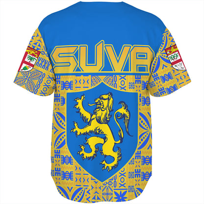 Fiji Baseball Shirt Suva Lion Simple Style