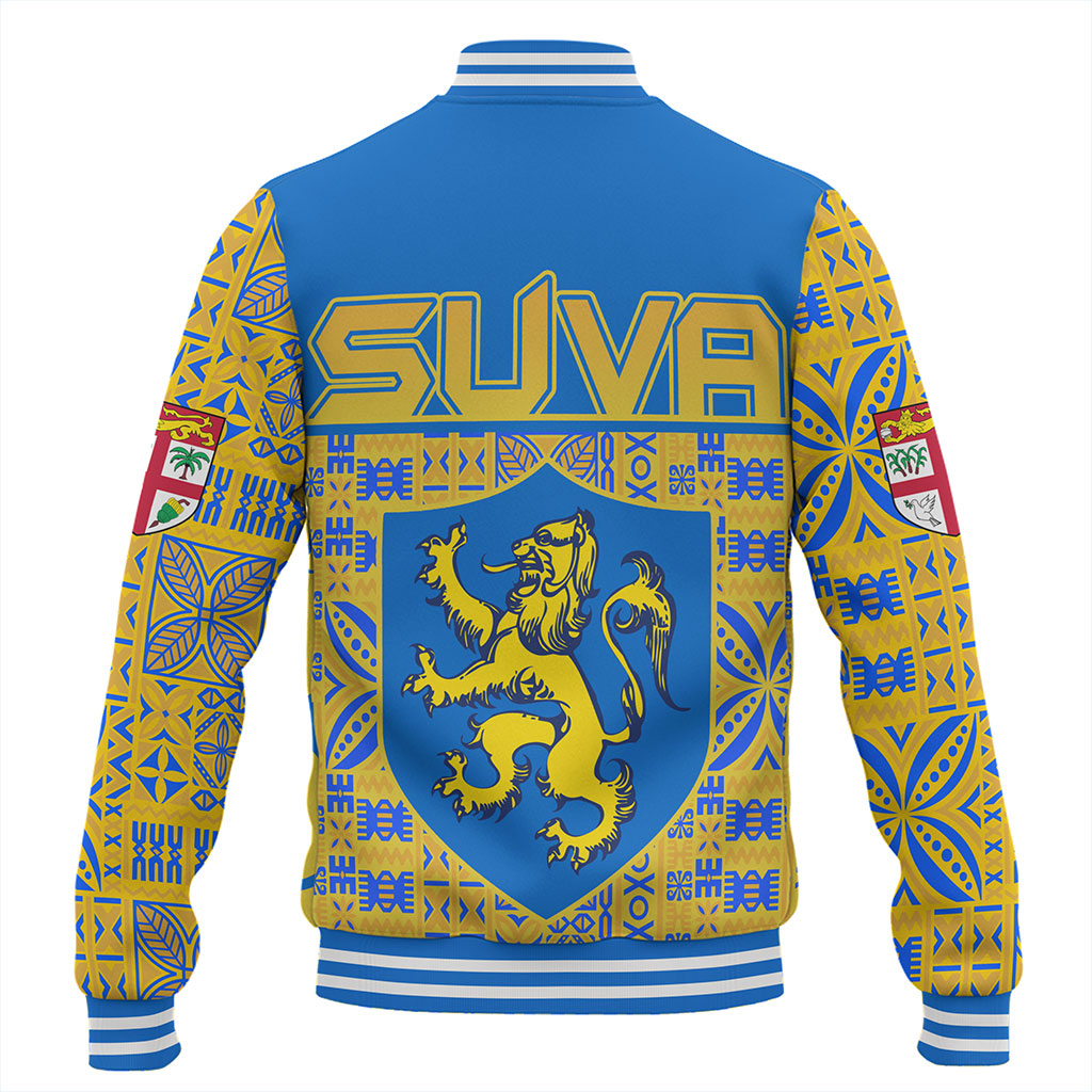 Fiji Baseball Jacket Suva Lion Simple Style