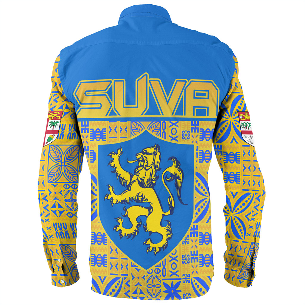 Fiji Long Sleeve Shirt Suva Lion Simple Style