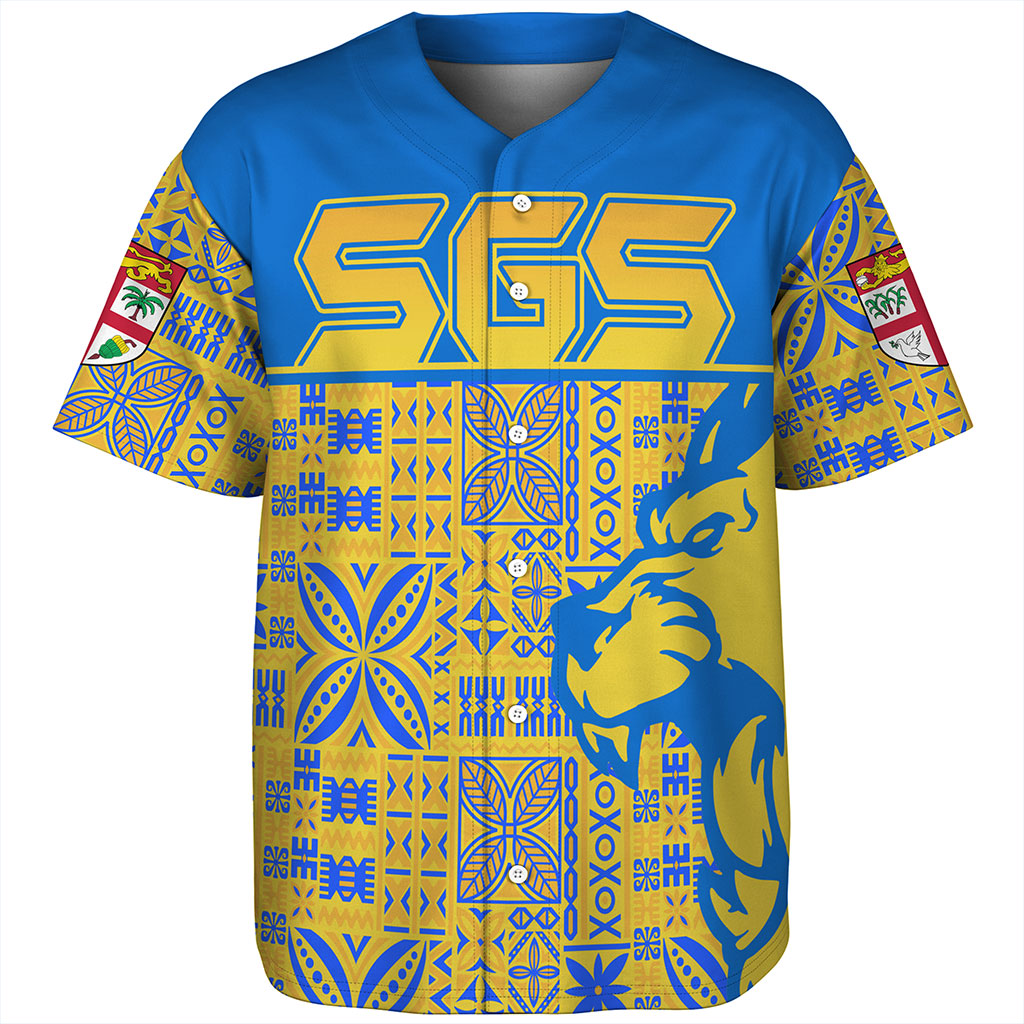 Fiji Baseball Shirt Suva Lion Simple Style