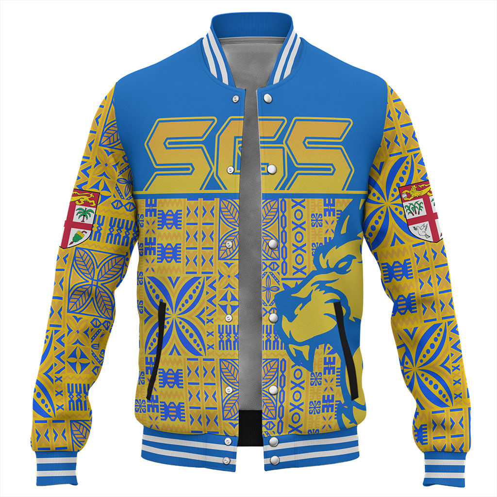 Fiji Baseball Jacket Suva Lion Simple Style