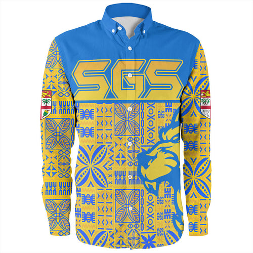 Fiji Long Sleeve Shirt Suva Lion Simple Style