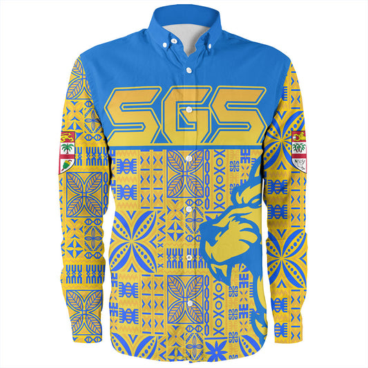 Fiji Long Sleeve Shirt Suva Lion Simple Style