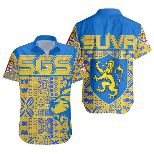 Fiji Short Sleeve Shirt Suva Lion Simple Style