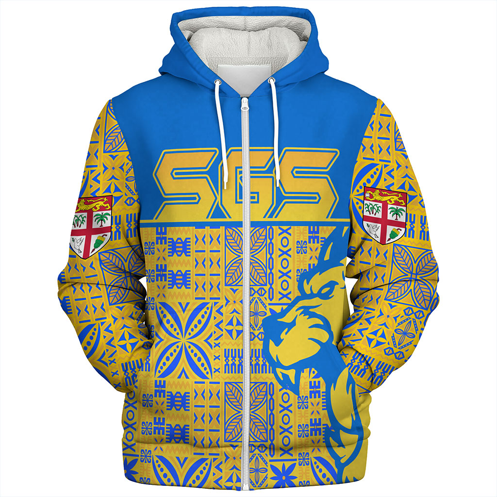 Fiji Sherpa Hoodie Suva Lion Simple Style