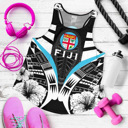 Fiji Tattoo Racerback Tank Hibiscus